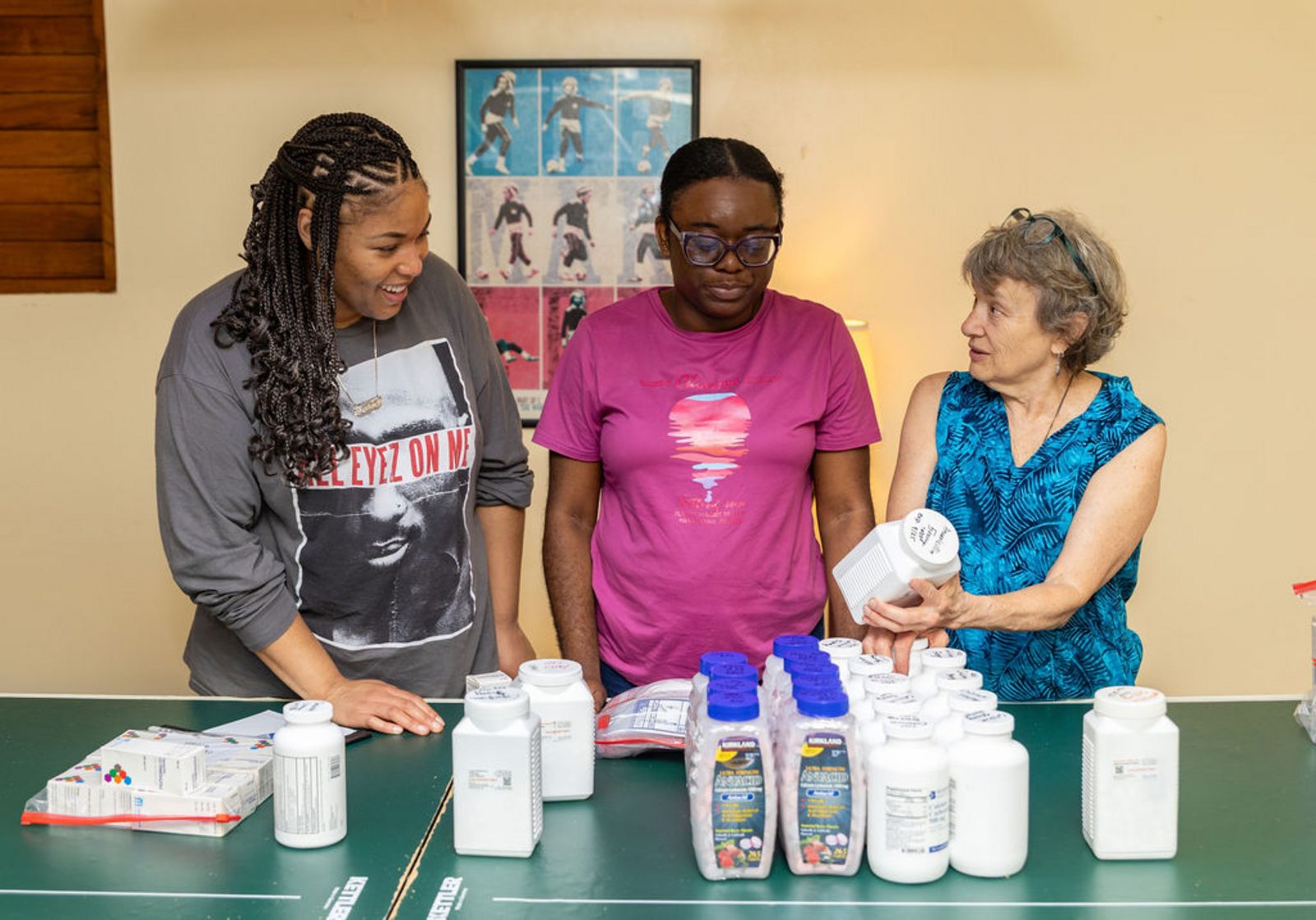 Health Week 2025 medication sorting volunteers